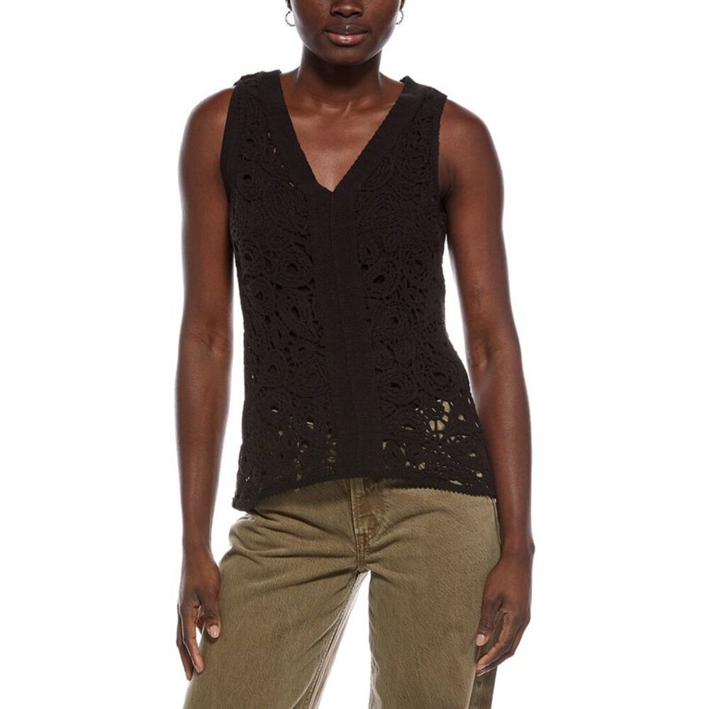 Xcvi Womens Alistair Tank, Black